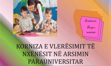 Korniza e Vlerësimit të nxënesit në Arsimin Parauniversitar