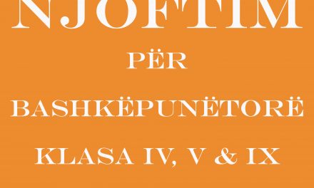 Njoftim per bashkepunetore – Klasa IV, V &  IX