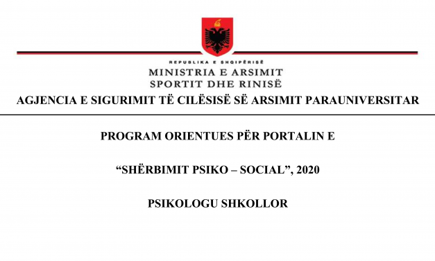 Programi orientues – Psikologu shkollor