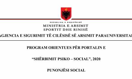 Programi orientues – Punonjesi social