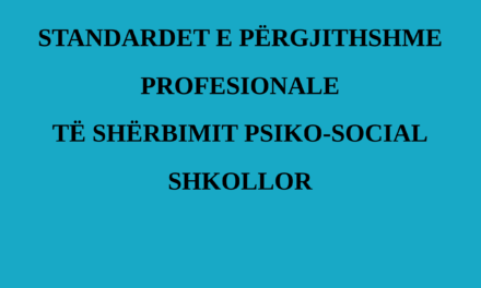 Standardet e Përgjithshme Profesionale të Shërbimit Psiko-social Shkollor