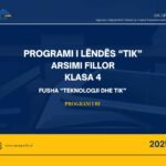 Programi mësimor TIK – Klasa e katërt