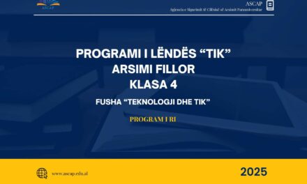 Programi mësimor TIK – Klasa e katërt