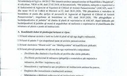 Njoftim pë bashkëpunëtorë