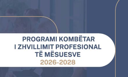 Programi Kombëtar i Zhvillimit Profesional të Mësuesve 2026-2028